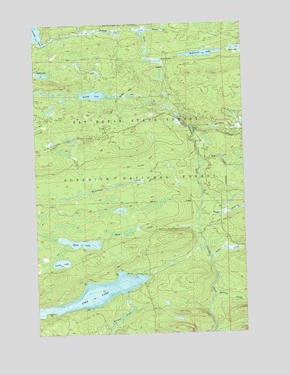 Mark Lake, MN USGS Topographic Map
