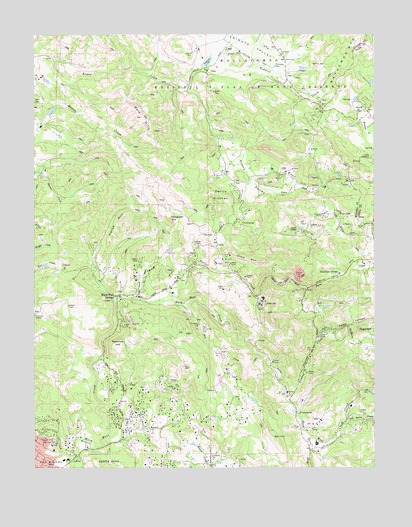 Mark West Springs, CA USGS Topographic Map