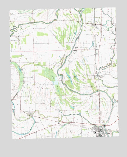 Marks, MS USGS Topographic Map