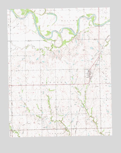 Marland, OK USGS Topographic Map