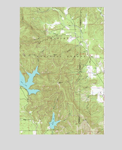 Bead Lake, WA USGS Topographic Map