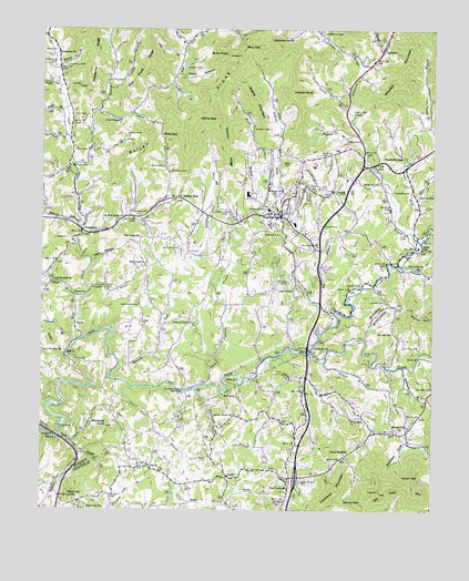 Mars Hill, NC USGS Topographic Map