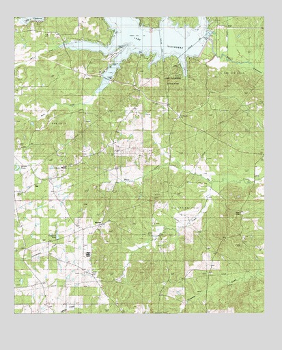 Marsalis, LA USGS Topographic Map