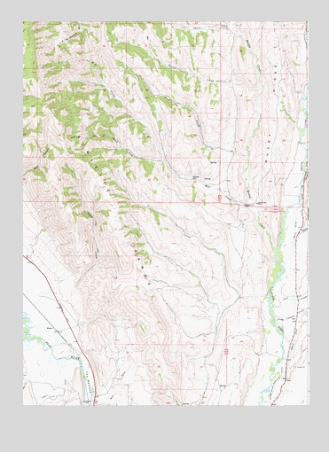 Marse, WY USGS Topographic Map