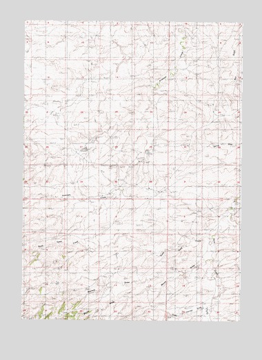 Marsh Draw, WY USGS Topographic Map