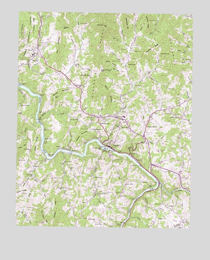 Marshall, NC USGS Topographic Map