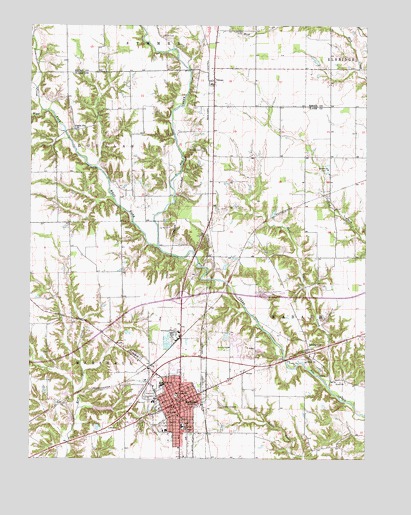 Marshall, IL USGS Topographic Map