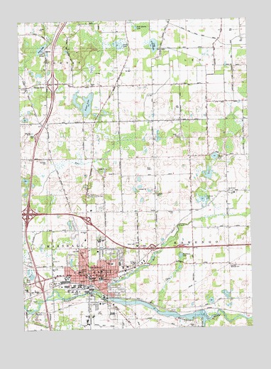 Marshall, MI USGS Topographic Map