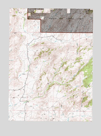 Marshall, WY USGS Topographic Map
