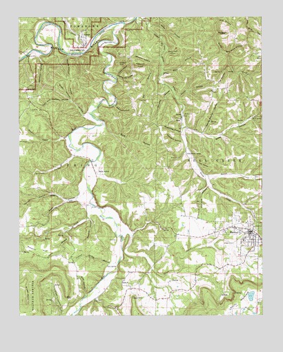 Marshall, AR USGS Topographic Map