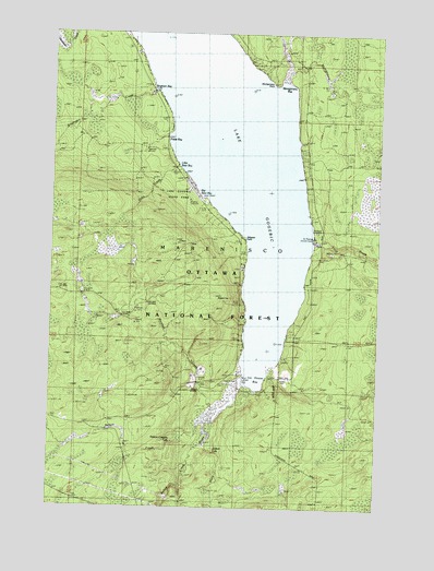 Marshall Creek, MI USGS Topographic Map