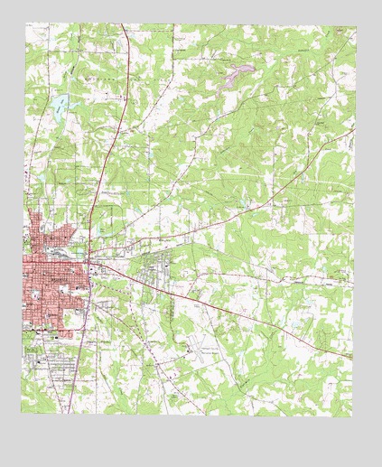 Marshall East, TX USGS Topographic Map