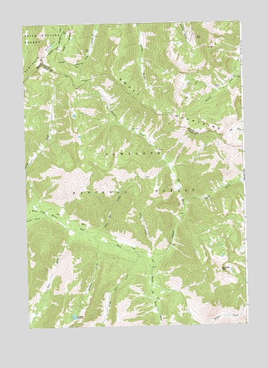 Marshall Peak, ID USGS Topographic Map