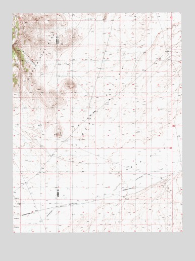 Bean Flat West, NV USGS Topographic Map