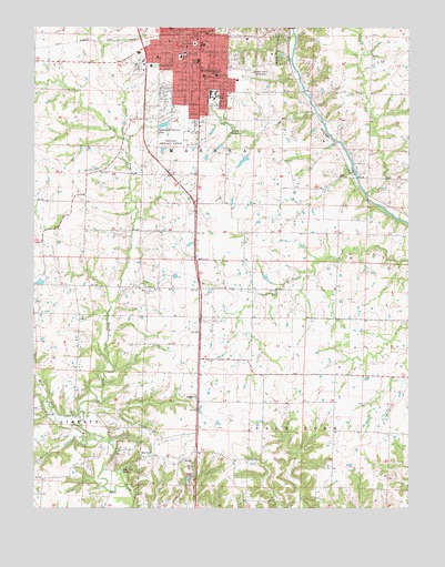 Marshall South, MO USGS Topographic Map