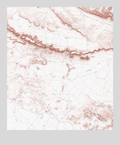 Bean Hills, TX USGS Topographic Map