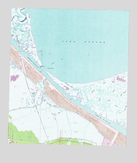 Martello Castle, LA USGS Topographic Map