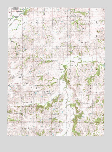 Martensdale, IA USGS Topographic Map