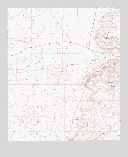 Martha Creek, NM USGS Topographic Map
