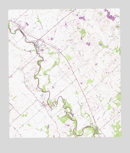 Martindale, TX USGS Topographic Map