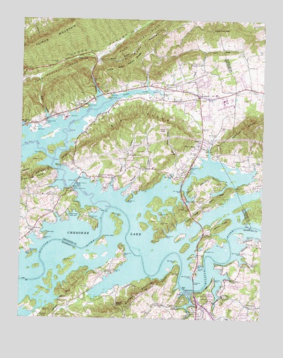 Bean Station, TN USGS Topographic Map