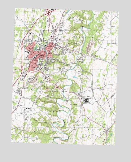 Martinsburg, WV USGS Topographic Map