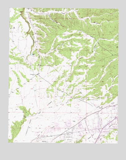 Agua Fria, NM USGS Topographic Map