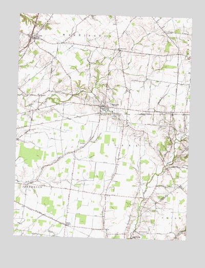 Martinsville, OH USGS Topographic Map