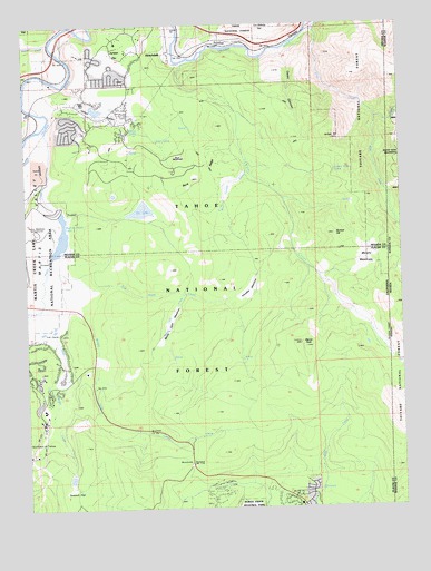 Martis Peak, CA USGS Topographic Map