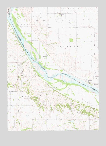 Marty, SD USGS Topographic Map