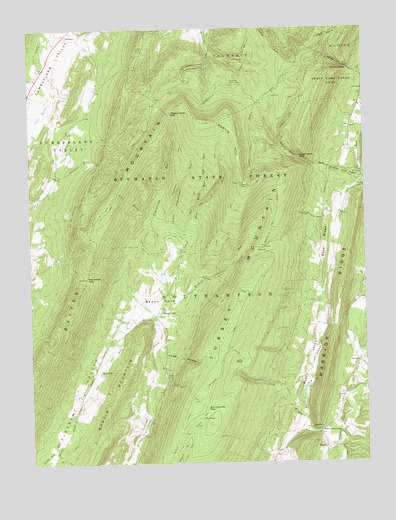 Beans Cove, PA USGS Topographic Map