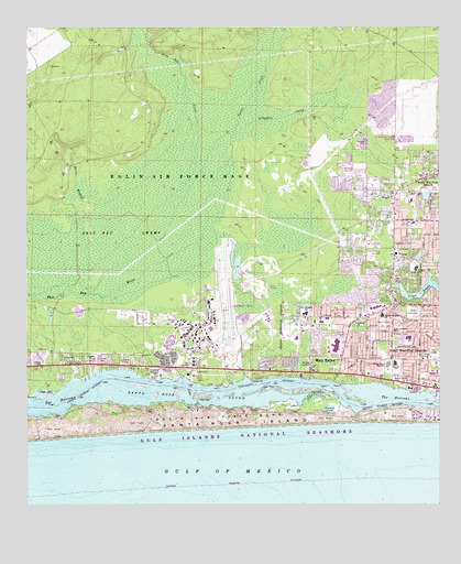 Mary Esther, FL USGS Topographic Map