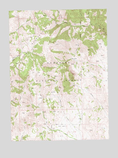 Marys River Basin NE, NV USGS Topographic Map