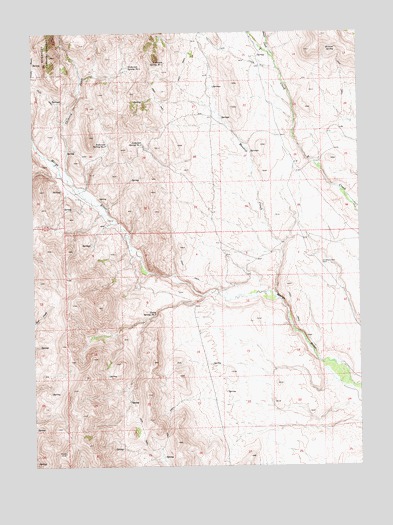 Marys River Basin SE, NV USGS Topographic Map