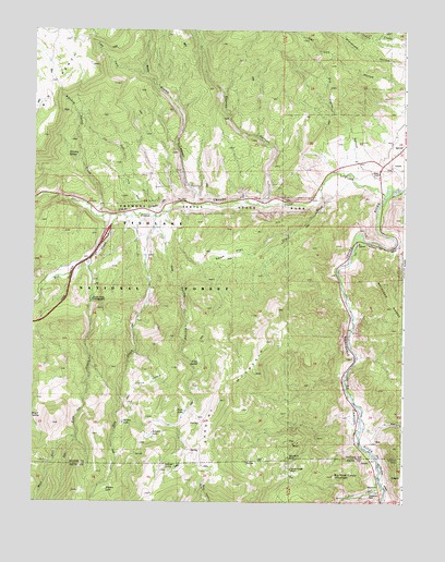 Marysvale Canyon, UT USGS Topographic Map
