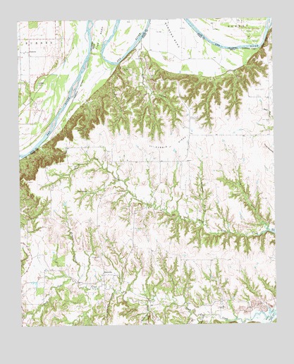 Marysville, TX USGS Topographic Map