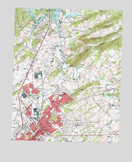 Maryville, TN USGS Topographic Map