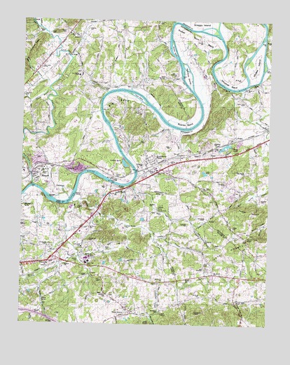 Mascot, TN USGS Topographic Map