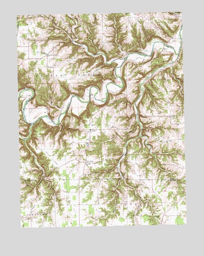 Bear Branch, IN USGS Topographic Map