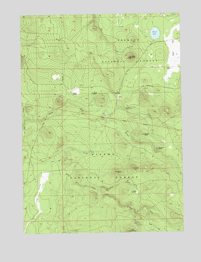 Bear Butte, OR USGS Topographic Map