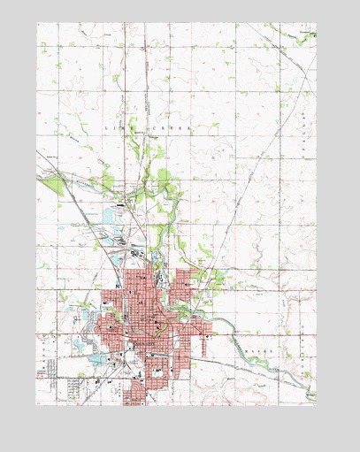 Mason City, IA USGS Topographic Map