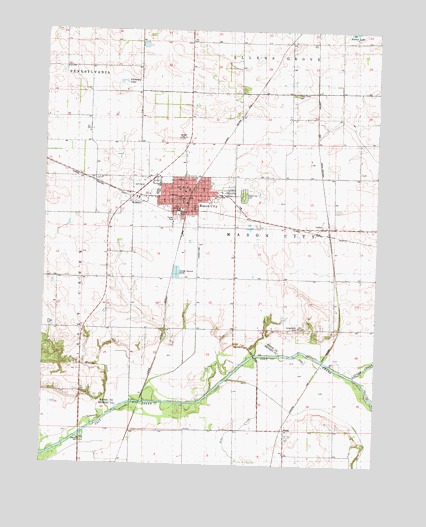 Mason City, IL USGS Topographic Map