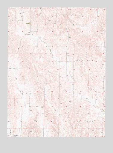 Mason City NW, NE USGS Topographic Map