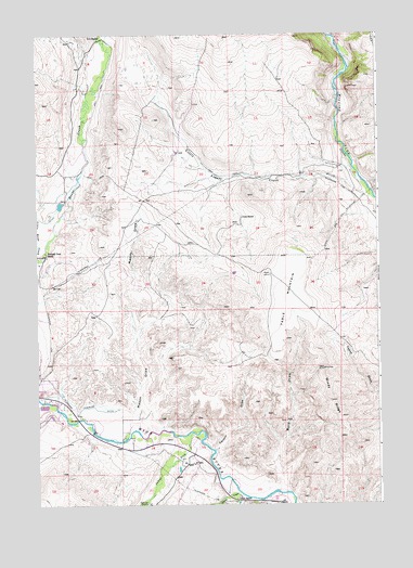 Mason Draw, WY USGS Topographic Map