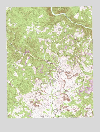 Masontown, WV USGS Topographic Map