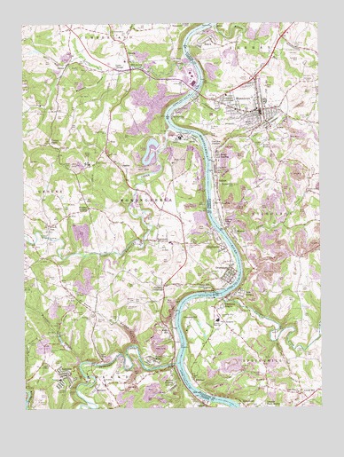 Masontown, PA USGS Topographic Map