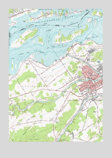 Massena, NY USGS Topographic Map