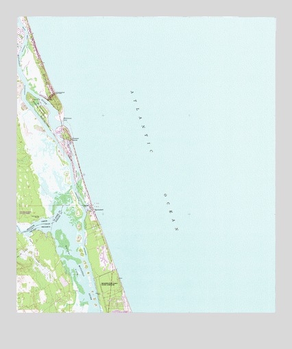 Matanzas Inlet, FL USGS Topographic Map