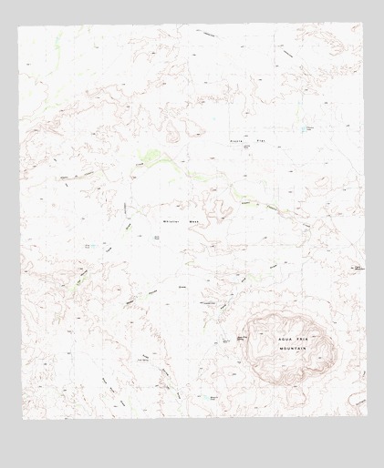 Agua Fria Mountain, TX USGS Topographic Map