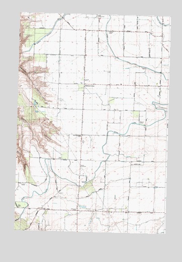 Mathews Corner, WA USGS Topographic Map
